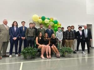 The DCHS Golf Team had their banquet on Monday, October 30, at Elizabeth's Chapel Baptist Church. Pictured front row seated left to right: Emily Anderson, Alison Poss, and Chloe Boyd. Back row standing left to right- Coach John Pryor, Jack Gassaway, Seth Fuson, Brayden Summers, Jamison Troncoso, Bradley Hale, Cooper Goodwin, Carson Tramel, Silas Kirksey, Aiden Taylor, Abram Koegler, William Blair, and Assistant Coach Luke Dycus.
