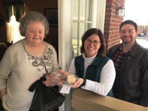 Jen and son Nate Sherwood delivered DESA Thanksgiving Meal Thursday morning to Dorothy McCormick