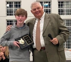 The DCHS Golf Team had their banquet on Monday, October 30, at Elizabeth's Chapel Baptist Church. The Boys' Team finished 19-14 and in 4th place in the District. Carson Tramel was Most-Improved.