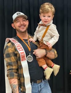 Winner of the Fall Fest Pageant (boys ages 13-24 months): King- Kasen Jacob Franklin, 20 month old son of Jake and Amanda Franklin of Smithville. He also received the people’s choice optional award.