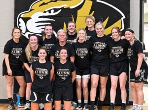 The DCHS Lady Tiger Alumni Basketball Team with Coach Mary Ann Puckett