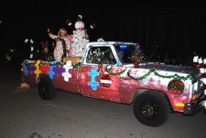 The Spirit award went to the Autism Awareness entry in the Smithville Christmas Parade