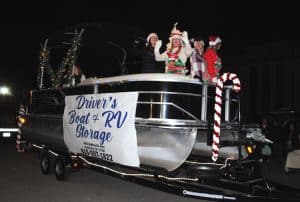 Driver’s Boat and RV Storage took second place in Smithville Christmas Parade