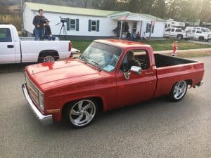 Liberty Christmas Parade: For Vintage or Antique automobiles Mark and Melinda Miller were awarded 2nd place