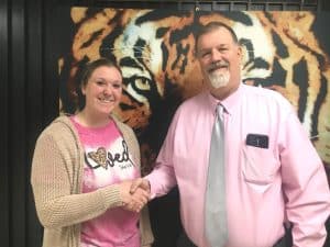 Making history again! Almost two years after being named the first female head coach of the DCHS Tigerette Softball program, Danielle Tyson Horton has been named head coach of the first ever DCHS Girls Volleyball program to be launched starting with the 2024-25 season. DCHS Principal Bruce Curtis made the announcement of Coach Horton’s new coaching position