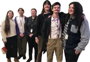 Six students in the D.C.H.S. Band made the final cut for the 61st annual Festival of Winds and Percussion at Tennessee Tech. Pictured left to right are Alexis Stanley, Daniel Stiffler, Serenity Patterson, B.J. Mosley, Ayden Jones, and Karson Smallwood