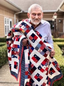 Local veteran and hometown hero Joe Stone, Senior Master Sergeant, USAF retired was recently honored with a “Quilt of Valor” presented to him.