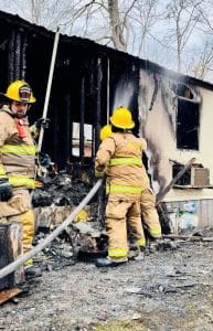 Friday Fire Destroys Mobile Home Near the Lake (DeKalb Fire Department Photo)