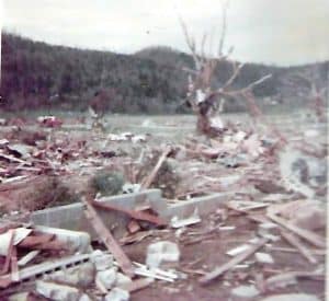 Dowelltown storm damage 50 years ago