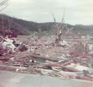 Destruction from Dowelltown tornado 50 years ago