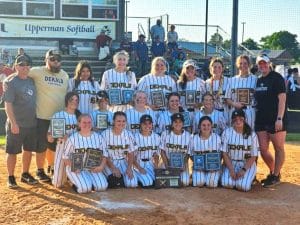 The DCHS Tigerette Fast Pitch Softball Team, the District Tournament Champs, will host Marshall County Monday, May 13 in the first round of the Region Tournament in Smithville. The game begins at 5:30 p.m. at the Danny Bond Field at DCHS and WJLE will broadcast the game LIVE with the Voice of the Tigerettes John Pryor.