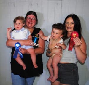 DeKalb Fair Baby Show: Boys (10-12 months) Winner: Carter Knox Hale (pictured left), twelve month old son of Jacob and Jennifer Hale of Smithville; Runner-up: Kyler James Frazier (pictured right), twelve month old son of Austin Frazier and Kamien Sparks of Smithville