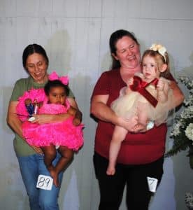DeKalb Fair Baby Show: Girls (10-12 months) Winner: Aniyah Karentyne Loraine Banks (pictured left), ten month old daughter of McKenzie Castorena and Carlos Banks of Smithville; Runner-up: Izora Yeomans (pictured right) , eleven month old daughter of Brandi Tinsley and Brett Yeomans of Dowelltown.