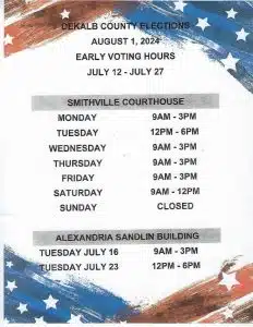 DeKalb Election Commission Expands Hours for Early Voting