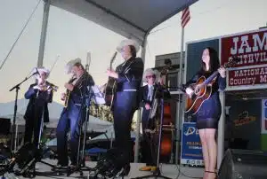 The Fiddlers Jamboree audience was treated Friday evening to an hour-long performance from Cutter & Cash & The Kentucky Grass
