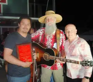 Tyler Andal’s big weekend! The Nashville fiddler (pictured left) took home a total of seven awards from the 53rd annual Smithville Fiddlers Jamboree and Crafts Festival including the biggest prize, the Berry C. Williams Memorial for claiming the Grand Champion Fiddling Title.