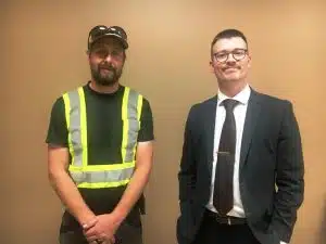 County Mayor Matt Adcock with DeKalb County Public Works Director Brian Reed
