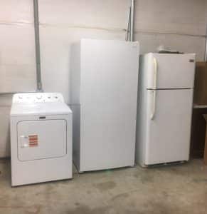 homeless shelter appliances to prepare meals and provide laundry services