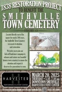 A kick-off fundraiser campaign to enhance and restore the historic town cemetery is set for March 20 from 5:30 p.m. until 7:30 p.m. at the Harvester Event Center