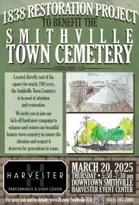 A kick-off fundraiser campaign to enhance and restore the historic town cemetery is set for March 20 from 5:30 p.m. until 7:30 p.m. at the Harvester Event Center