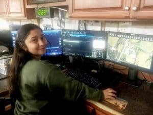 DeKalb Emergency Communications (E-911) dispatcher Cassandra Garcia