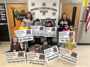 February Students of the Month at Smithville Elementary