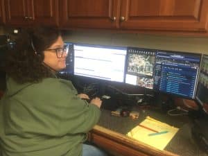 DeKalb Emergency Communications (E-911) dispatcher Stephanie Brown
