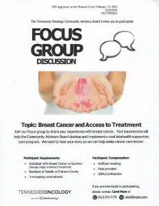 Breast Cancer Focus Group