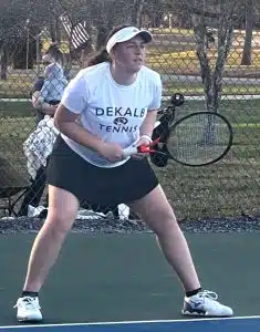 Charlotte Paladino in singles action