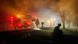 Friday night fire destroys home on Short Mountain Highway (DeKalb Fire Department Photo)