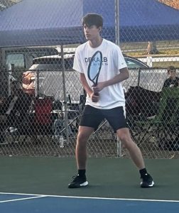 Ethan Brown in singles action