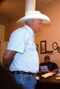 Mike Eaton, a realtor for Blackwell Realty and Auction addressed the Liberty Mayor and Aldermen
