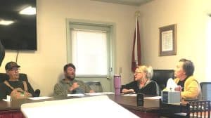 Alexandria Aldermen Bobby Simpson, Luke Prichard, Sherry Tubbs, and Mayor Beth Tripp