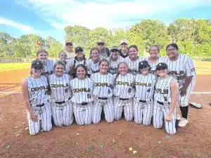 State Tournament Bound! The DCHS Tigerette Fast Pitch Softball Team punched their ticket to the TSSAA Spring Fling State Tournament Saturday evening with a 6 to 2 victory over the visiting Lenoir City Lady Panthers in the Sectionals round at the Danny Bond Field in Smithville. The Tigerettes will face McNairy Central at the Murfreesboro Sports Com Tuesday, May 20. Game time is 1 p.m. and WJLE will have LIVE coverage with the Voice of the Tigerettes John Pryor. Listen LIVE on WJLE AM 1480/FM 101.7 and on the LIVE audio stream at www.wjle.com