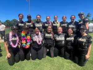 Tigerettes Win First Game of State Softball Tournament
