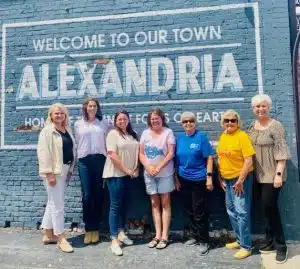 The Smithville-DeKalb County Chamber of Commerce is proud to announce the completion of phase one of the Alexandria Downtown Project. TN Dept of ECD Consultant Bridgett Jones, Downtown Alexandria Committee Members Jamie Bates, Emily Bell, Ria Baker, Judy Sandlin, Pat Parkerson, Chamber Director Suzanne Williams (not pictured Dennis Slager, Phillip Holmes)