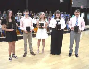 DeKalb West highest grade point averages in middle school (6th-8th grades): Kaylee Womack ranked 2nd with a 3.682 GPA, Kaden Mullinax ranked third with a 3.645 GPA, Mia Hall ranked fourth with a 3.643 GPA, Halia McDaniel was fifth with a 3.580 GPA, Gabriel Blair ranked one with a 3.732 GPA