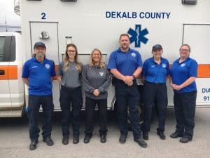 DEKALB EMS: A-Shift on duty Sunday, May 25: Tony Williams-EMT-P/SUPERVISOR, Keely Clark-EMT-P, Becky Atnip-AEMT, Edward Brooks-AEMT, Donna Melton-AEMT, Jamie Parsley-AEMT