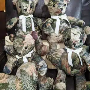 Bears made from Grandpa's Recliner