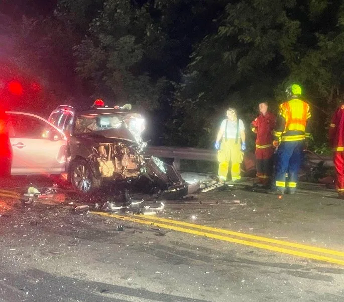 Crash scene (DeKalb Fire Department Photo)