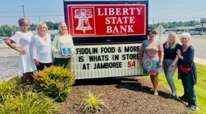 Chamber Announces Winners of 2025 “Jamboree Project Welcome Mat”: People’s Choice – Liberty State Bank – “Fiddlin’ Food & More, Is What’s in Store At Jamboree 54!”
