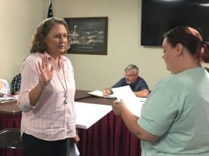 Alexandria has another new Alderman. Debbie Fisher was appointed by the Alexandria Town Council during Tuesday night’s regular monthly meeting. She was then sworn into office by City Recorder Jessica Howard.