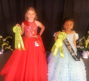 Miss Princess of DeKalb County Fair: Most Photogenic Brinleigh Cole Bain (right) and Miss Congeniality Peyton Elizabeth Knowles (left)