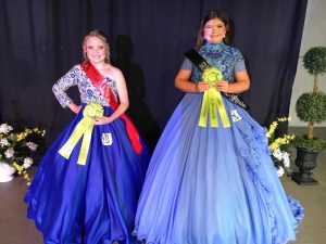 DeKalb County Fair Miss Sweetheart Most Photogenic Katy Jo Bowen (right) and Miss Congeniality Wrigley Jared (left)