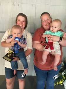 DeKalb Fair Baby Show: *Boys (7-9 months) Winner: Walker Levi Mason Lewis (left), seven month old son of Mason Robinson and Tim Lewis of Smithville; Runner-up:. Holden Ray McCloud (right), seven month old son of Harlan and Amanda McCloud of Smithville.