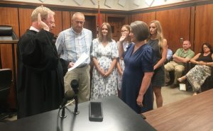 DeKalb County has a new Clerk and Master. During a brief ceremony Friday afternoon, Chancellor Ronald Thurman administered the oath of office to Nicole Wright who will assume her first day duties as Clerk and Master for the Chancery Court on Monday, June 30. Wright’s family stood beside her as she was sworn into office