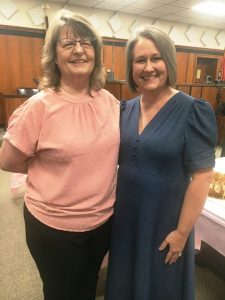 Retiring Clerk and Master Debra Malone (left) and New Clerk and Master Nicole Wright