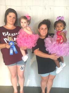 DeKalb Fair Toddler Show: *Girls (19-24 months) Winner: Katlyn Gibbs (left), 19 month old daughter of Jana Gibbs of DeKalb County. Runner-up: Aniyah Bank (right), 21 month old daughter of Mackenzie Castorena and Carlos Banks of Smithville