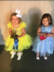 DeKalb Fair Toddler Show: *Girls (37-47 months) Winner: Elsie Pearl Paschal (left) 45 month old daughter of Justin and Makagan Paschal of Alexandria. Runner-up: Maelei Gail Dawson (right), 45 month old daughter of David and Pamela Dawson of Smithville