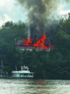 Sunday Fire Destroys Lake Home